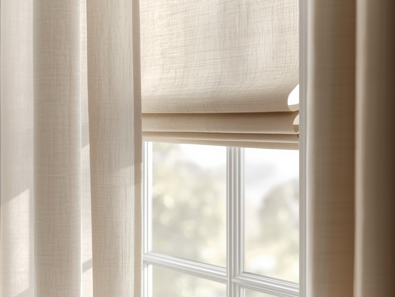 Sustainable fabric samples in natural tones